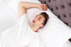 a patient struggling to stay asleep at night