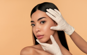 a patient receiving BOTOX treatment